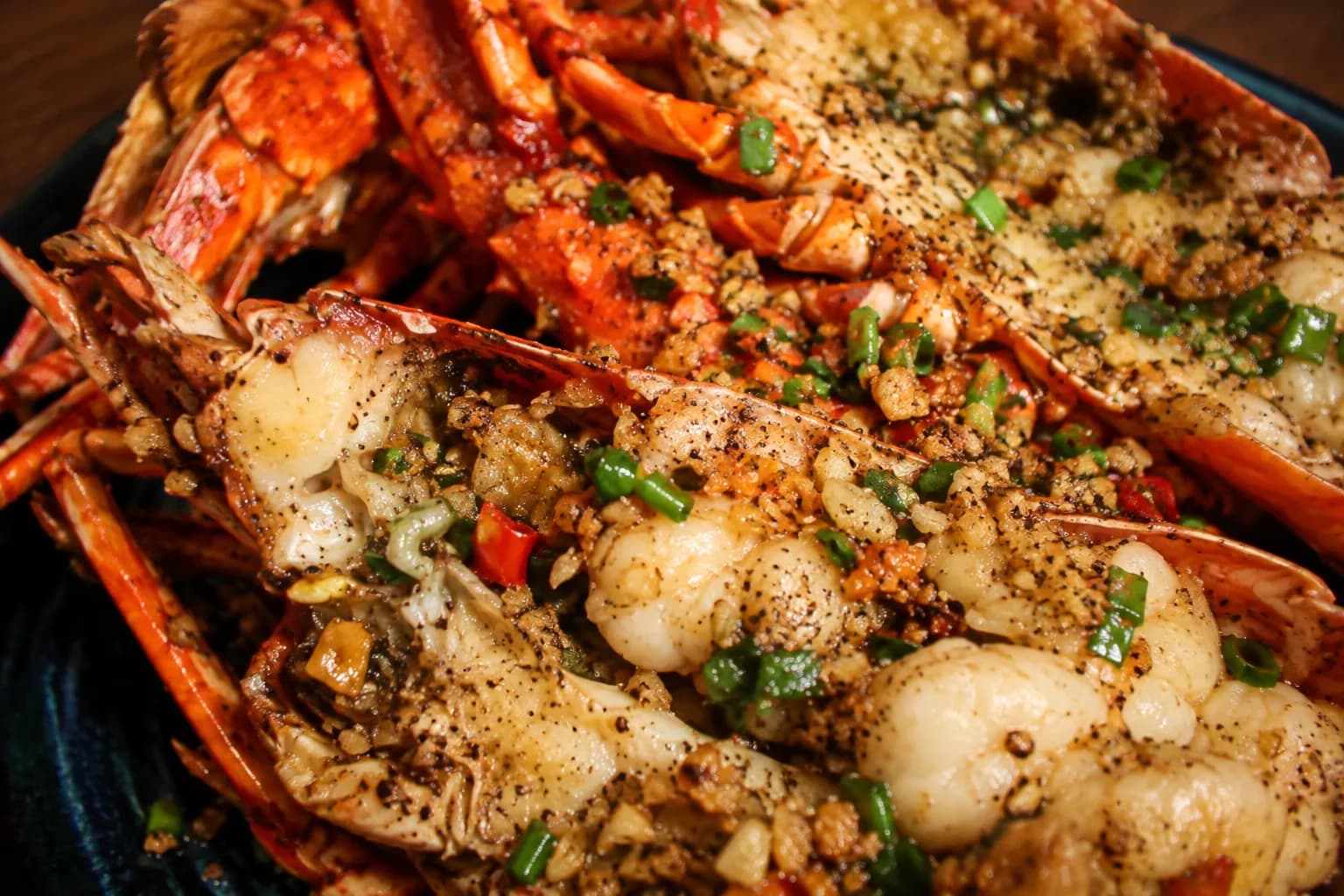 Lobster with Garlic Pepper